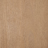 Trellyn 48" Light Brown Wood w/ Carved Woven Base Square Coffee Table by Mercana at Eve Furniture