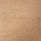 Trellyn 94" Light Brown Solid Wood Carved Woven Base Rectangular Dining Table by Mercana at Eve Furniture
