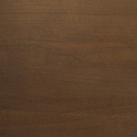 Trellyn Dark Brown Solid Wood Carved Woven Base Rectangular Dining Table by Mercana at Eve Furniture