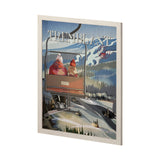 Tremblant Go Canada (L) by Mercana Studio a Hand Embellished Decograph Framed Art Print by Mercana at Eve Furniture