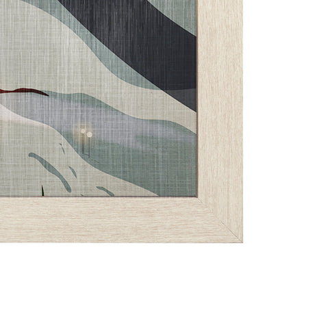 Tremblant Go Canada (L) by Mercana Studio a Hand Embellished Decograph Framed Art Print by Mercana at Eve Furniture