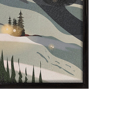 Tremblant Go Canada (SM) by Mercana Studio a Hand Embellished Decograph Framed Art Print by Mercana at Eve Furniture