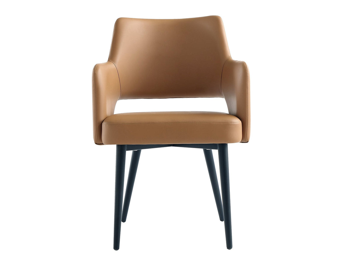 Tremont Dining Arm Chair in Saddle by Manhattan Comfort at Eve Furniture