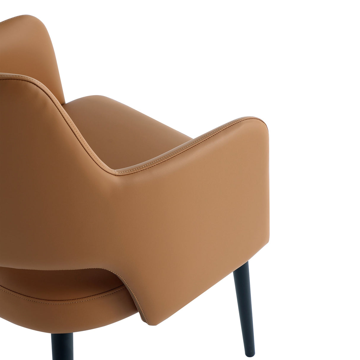 Tremont Dining Arm Chair in Saddle (set of 2) by Manhattan Comfort at Eve Furniture