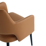 Tremont Dining Arm Chair in Saddle (set of 2) by Manhattan Comfort at Eve Furniture
