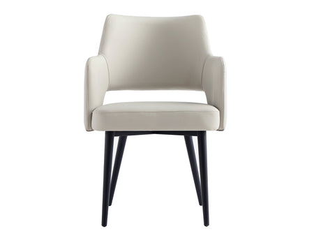 Tremont Dining Arm Chair in Stone by Manhattan Comfort at Eve Furniture