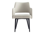 Tremont Dining Arm Chair in Stone by Manhattan Comfort at Eve Furniture