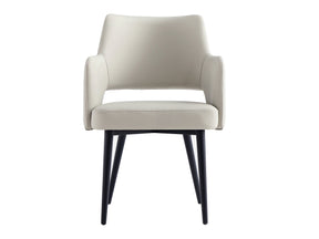 Tremont Dining Arm Chair in Stone by Manhattan Comfort at Eve Furniture