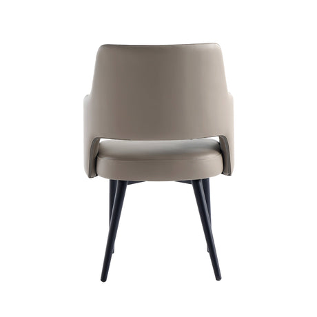 Tremont Dining Arm Chair in Taupe by Manhattan Comfort at Eve Furniture