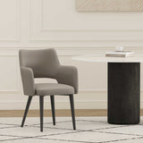 Tremont Dining Arm Chair in Taupe by Manhattan Comfort at Eve Furniture