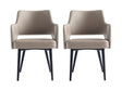 Tremont Dining Arm Chair in Taupe (set of 2) by Manhattan Comfort at Eve Furniture