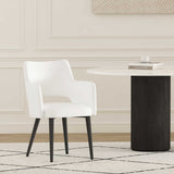 Tremont Dining Arm Chair in White by Manhattan Comfort at Eve Furniture