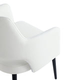 Tremont Dining Arm Chair in White by Manhattan Comfort at Eve Furniture
