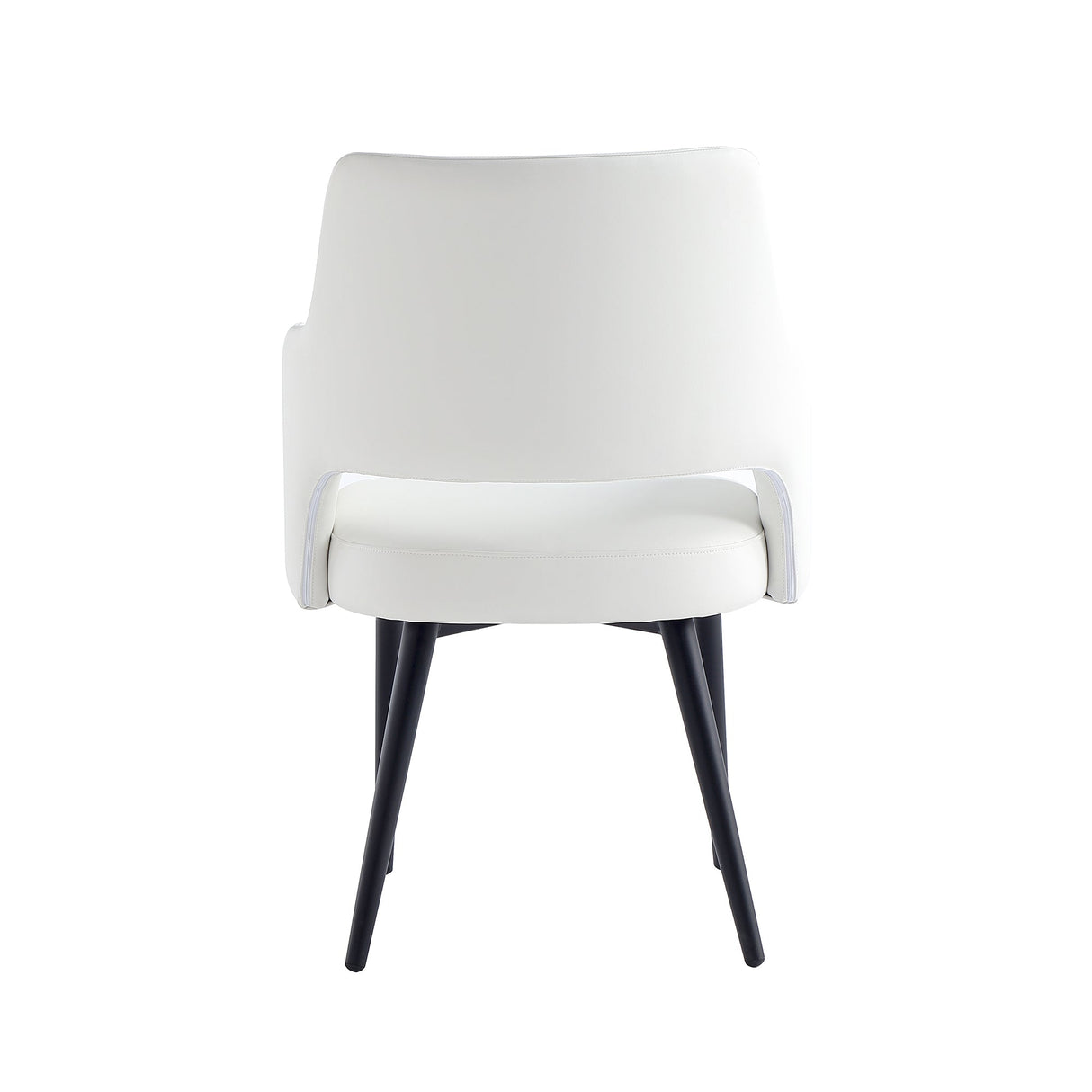 Tremont Dining Arm Chair in White by Manhattan Comfort at Eve Furniture