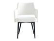 Tremont Dining Arm Chair in White by Manhattan Comfort at Eve Furniture