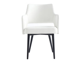 Tremont Dining Arm Chair in White by Manhattan Comfort at Eve Furniture
