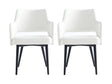 Tremont Dining Arm Chair in White (set of 2) by Manhattan Comfort at Eve Furniture