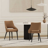 Tremont Dining Chair in Saddle (set of 2) by Manhattan Comfort at Eve Furniture