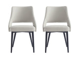 Tremont Dining Chair in Stone (set of 2) by Manhattan Comfort at Eve Furniture