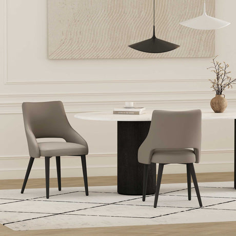 Tremont Dining Chair in Taupe (set of 2) by Manhattan Comfort at Eve Furniture
