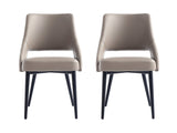 Tremont Dining Chair in Taupe (set of 2) by Manhattan Comfort at Eve Furniture