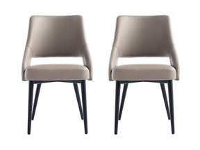 Tremont Dining Chair in Taupe (set of 2) by Manhattan Comfort at Eve Furniture