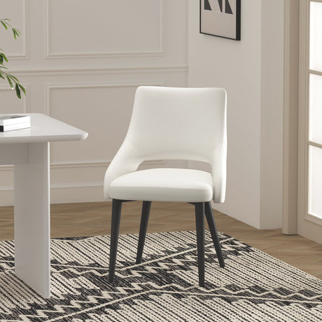 Tremont Dining Chair in White by Manhattan Comfort at Eve Furniture
