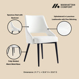 Tremont Dining Chair in White by Manhattan Comfort at Eve Furniture