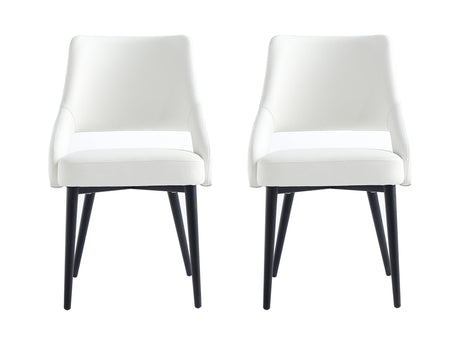 Tremont Dining Chair in White (set of 2) by Manhattan Comfort at Eve Furniture