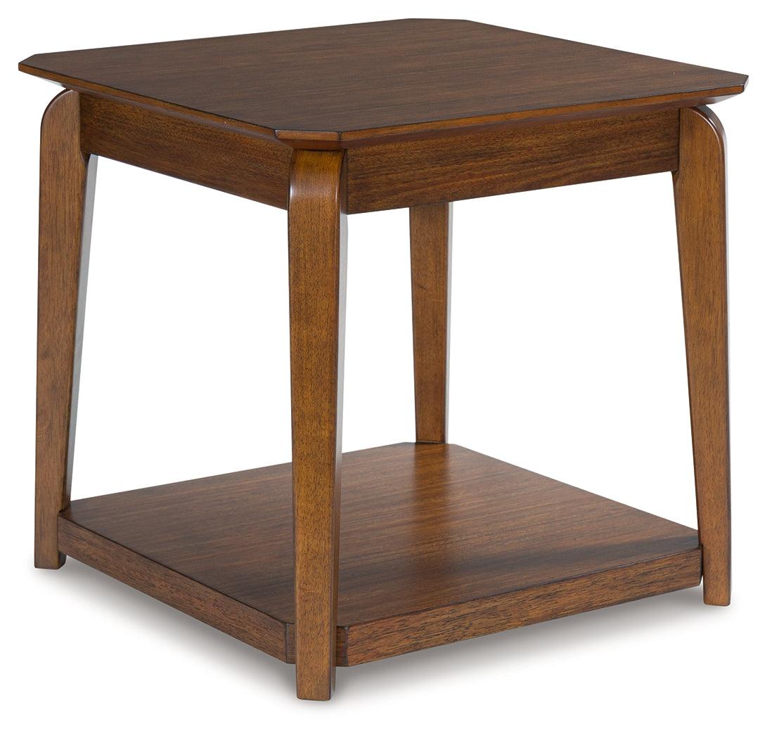 Trenmour Medium Brown End Table by Ashley at Eve Furniture
