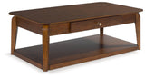 Trenmour Medium Brown Coffee Table by Ashley at Eve Furniture