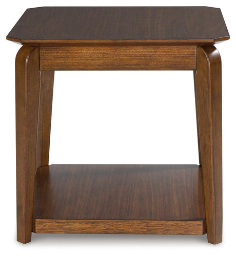 Trenmour Medium Brown End Table by Ashley at Eve Furniture
