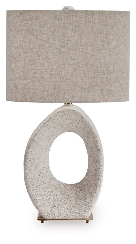 Trentlen Cream/Gold Finish Table Lamp by Ashley at Eve Furniture