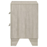 Trenton Rustic Cream 2-Drawer Nightstand by Coaster at Eve Furniture