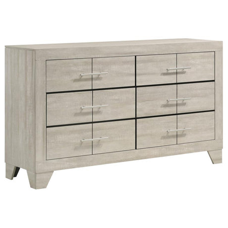 Trenton Rustic Cream 4-piece Queen Bedroom Set by Coaster at Eve Furniture