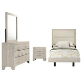 Trenton Rustic Cream 4-Piece Twin Bedroom Set by Coaster at Eve Furniture