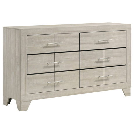 Trenton Rustic Cream 5-Piece Eastern King Bedroom Set by Coaster at Eve Furniture