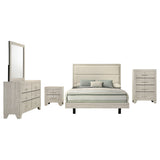 Trenton Rustic Cream 5-Piece Full Bedroom Set by Coaster at Eve Furniture