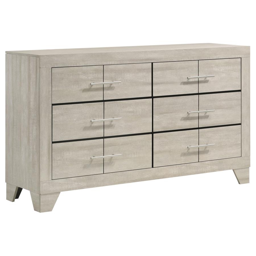 Trenton Rustic Cream 5-piece Queen Bedroom Set by Coaster at Eve Furniture