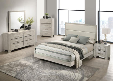 Trenton Rustic Cream 5-piece Queen Bedroom Set by Coaster at Eve Furniture
