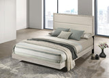 Trenton Rustic Cream 54-inch Wood Eastern King Panel Bed by Coaster at Eve Furniture