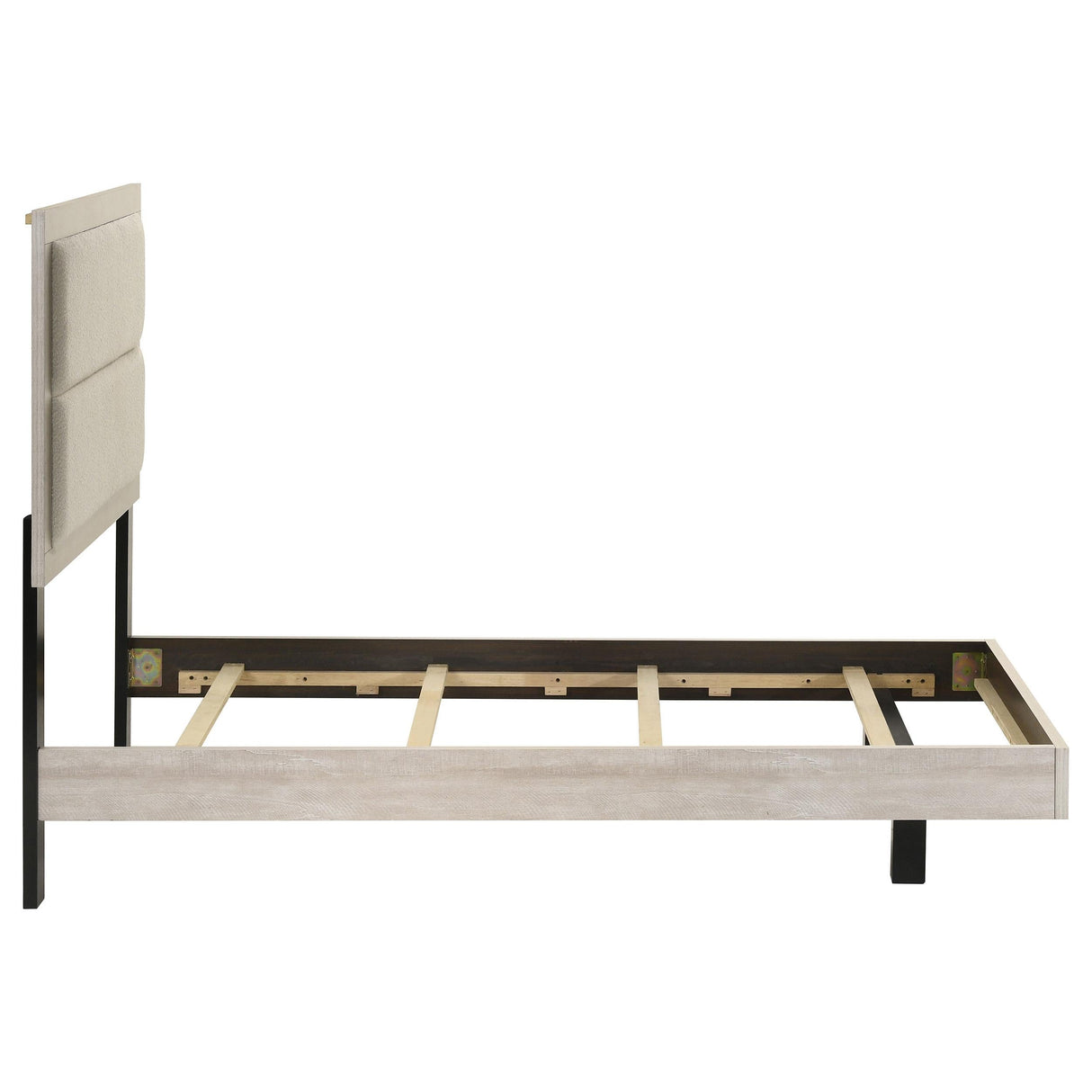 Trenton Rustic Cream 54-inch Wood Twin Panel Bed by Coaster at Eve Furniture