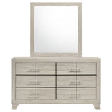 Trenton Rustic Cream 6-drawer Bedroom Dresser With Mirror by Coaster at Eve Furniture