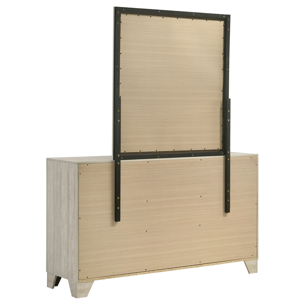 Trenton Rustic Cream 6-drawer Bedroom Dresser With Mirror by Coaster at Eve Furniture