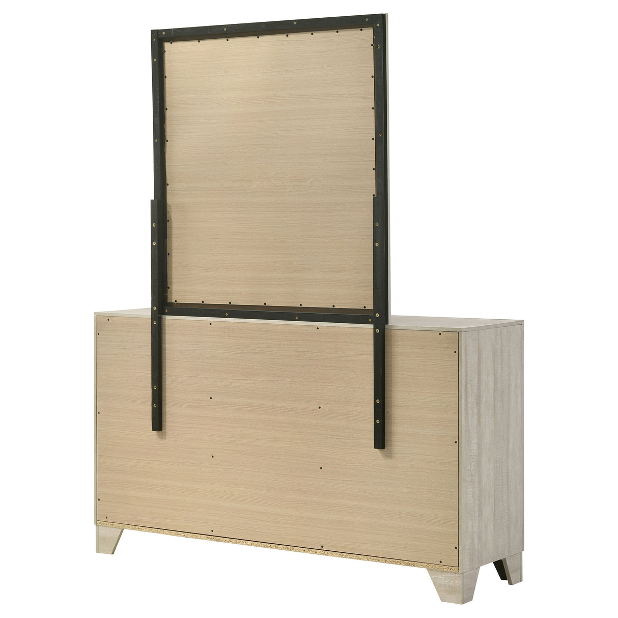 Trenton Rustic Cream 6-drawer Bedroom Dresser With Mirror by Coaster at Eve Furniture