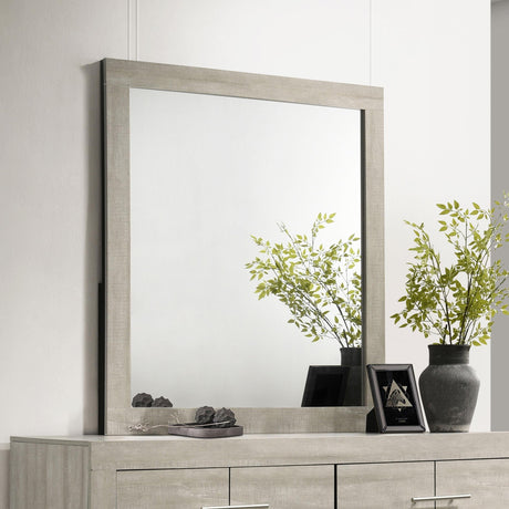 Trenton Rustic Cream Dresser Mirror by Coaster at Eve Furniture
