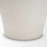 Trenza Large White Ceramic Vase w/ Twisted Handles by Mercana at Eve Furniture