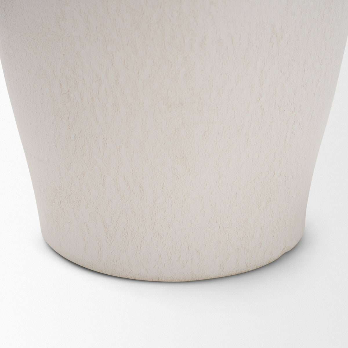 Trenza Small White Ceramic Vase w/ Twisted Handles by Mercana at Eve Furniture