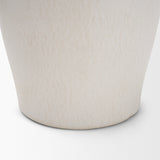 Trenza Small White Ceramic Vase w/ Twisted Handles by Mercana at Eve Furniture