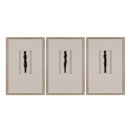 Tres Silhouettes Black Wall Art by Crestview at Eve Furniture